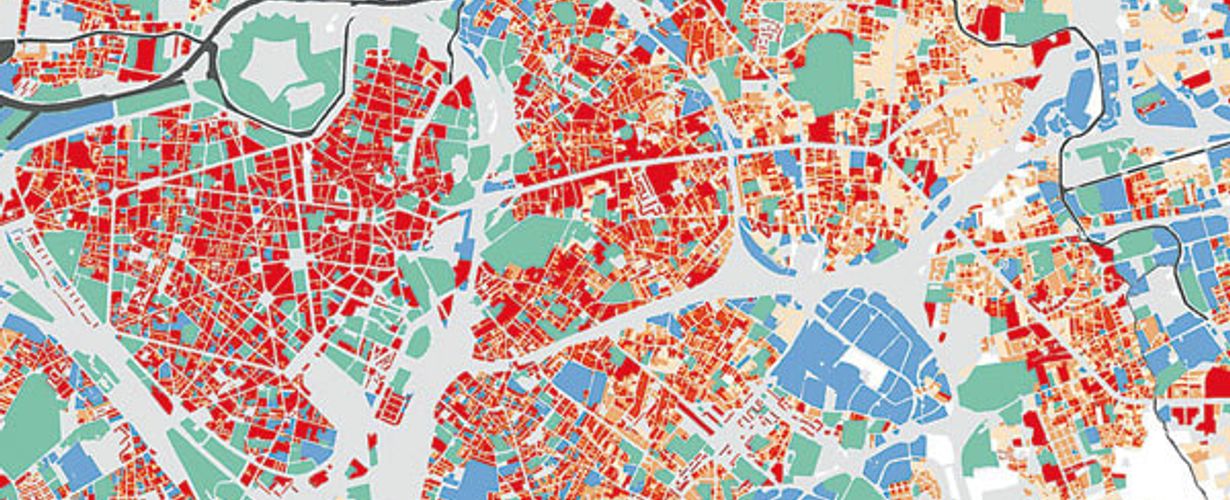Cartographie des ilôts de chaleur à Lille ©ADULM