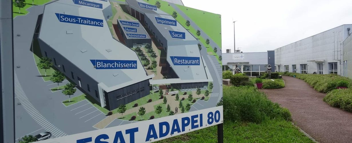 Entrée de l'ESAT ADAPEI 80