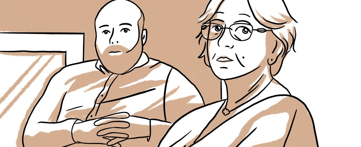 Dessin représentant Thierry Aristhène et Corry Neau, de la Communauté de communes de l’aire cantilienne (CCAC). © Mes Voisines