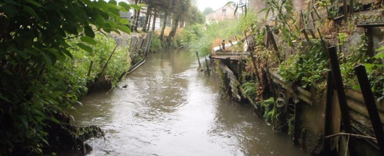 Secteur de l'ancienne Sambre à restaurer ©Syndicat Bassin versant Oise amont