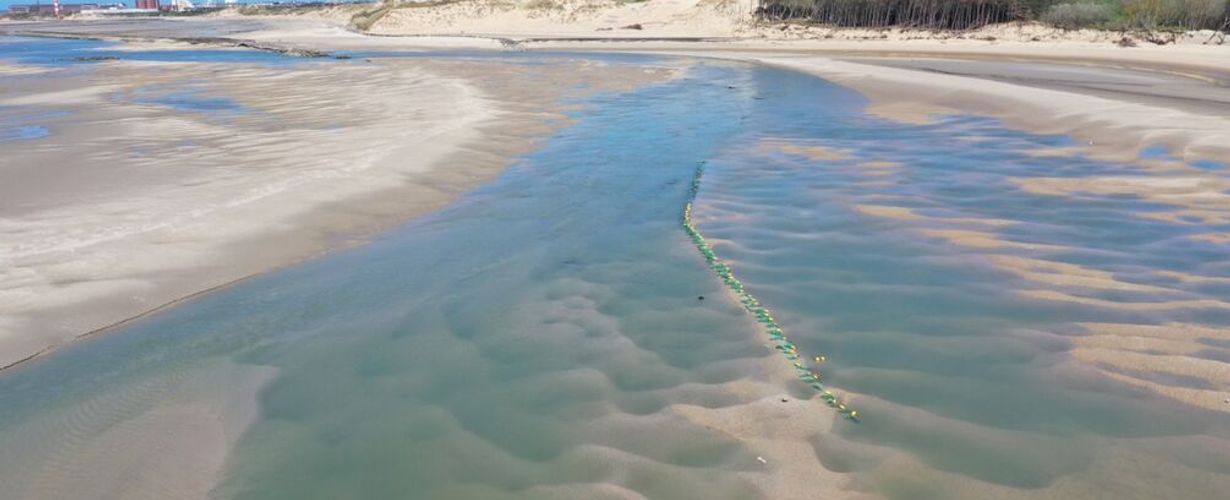 Filet antiérosion en Baie d'Authie ©Cerema