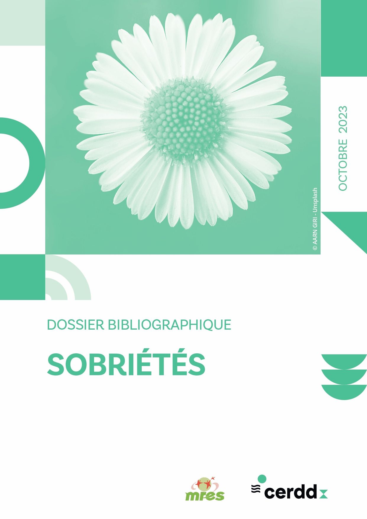 Couverture Dossier bibliographique Sobriétés