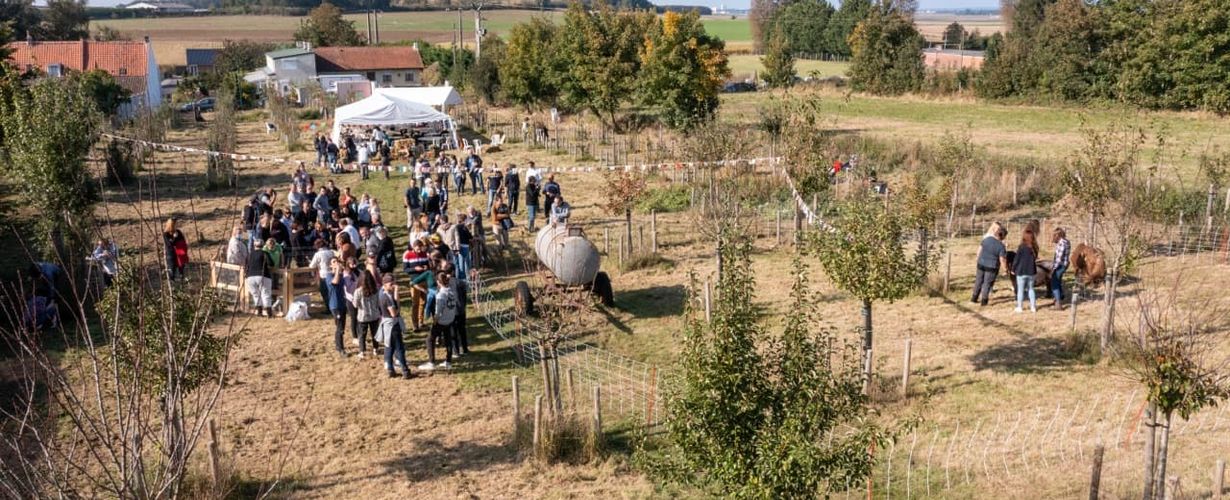 Les riverain·es de la friche Bugnicourt ©SA Habitat du Nord